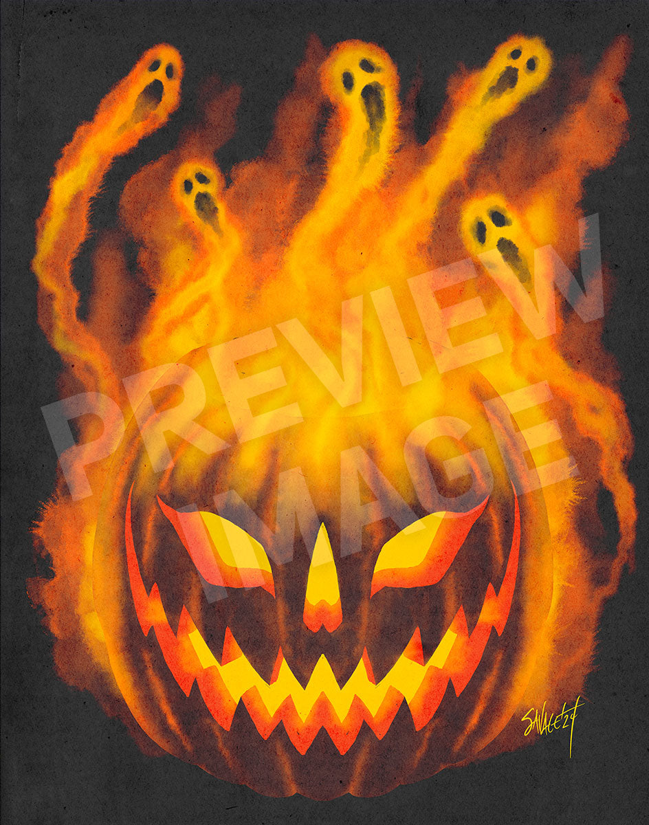 絵画 ★ちゃ-さん★ 灯し火 887 F10 FrightFall2024: FIRE Art Print – Shop Sinister: Dark Art