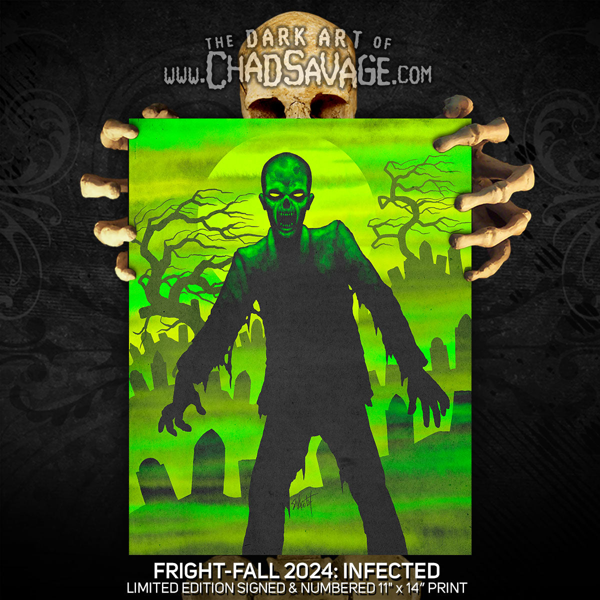FrightFall2024: INFECTED Art Print – Shop Sinister: Dark Art