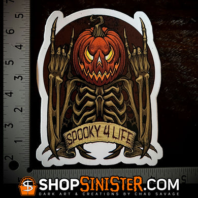 Spooky 4 Life Version 3 Die Cut LARGE Vinyl Sticker