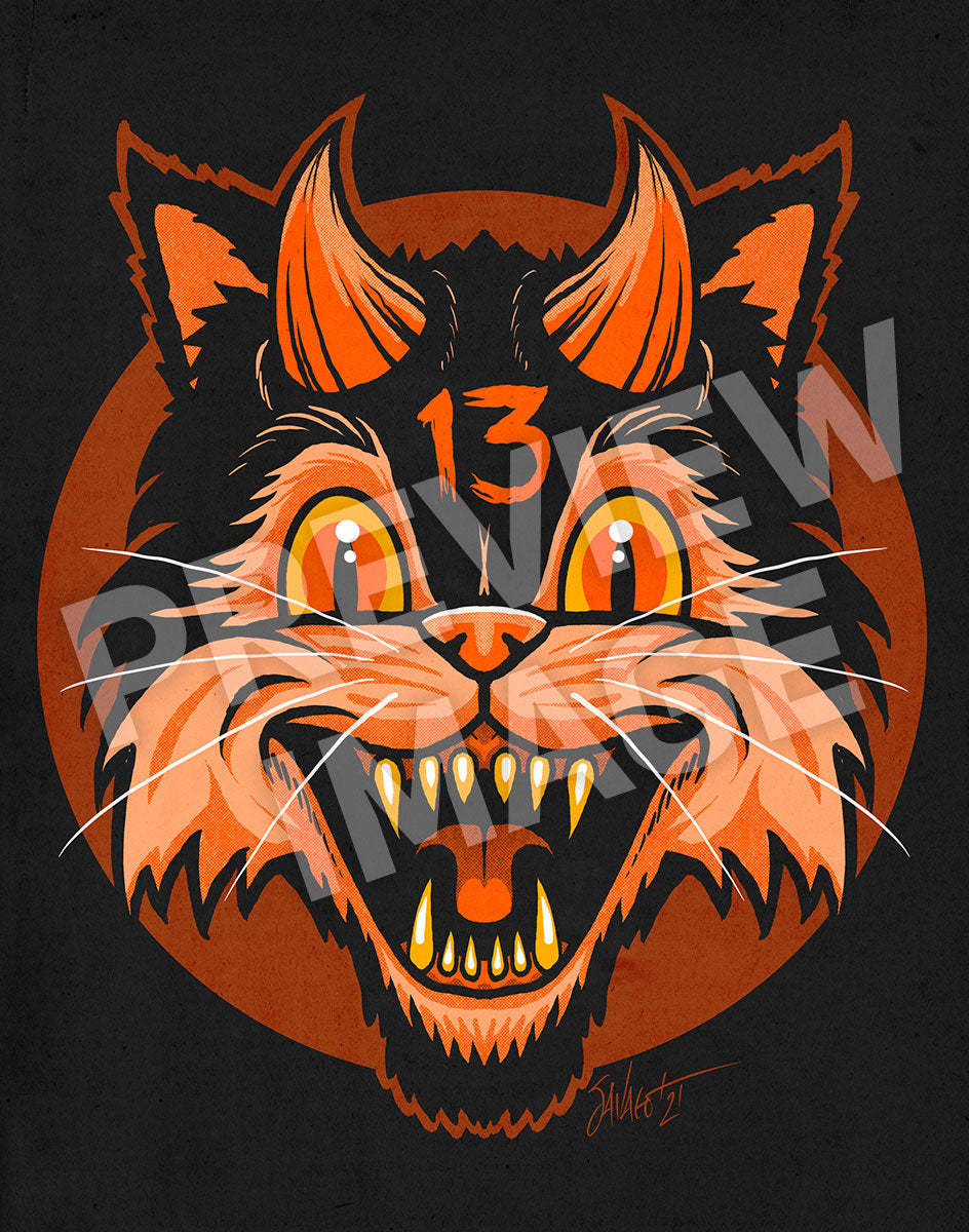 FrightFall2021: BAD LUCK Art Print – Shop Sinister: Dark Art