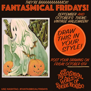 Halloween Ghostcard Art Print