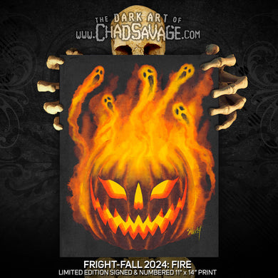 FrightFall2024: FIRE Art Print