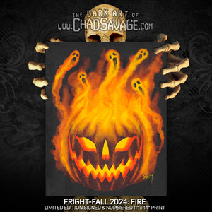 FrightFall2024: FIRE Art Print