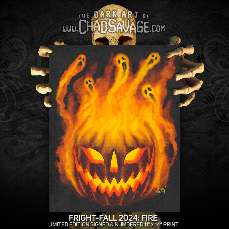 FrightFall2024: FIRE Art Print – Shop Sinister: Dark Art
