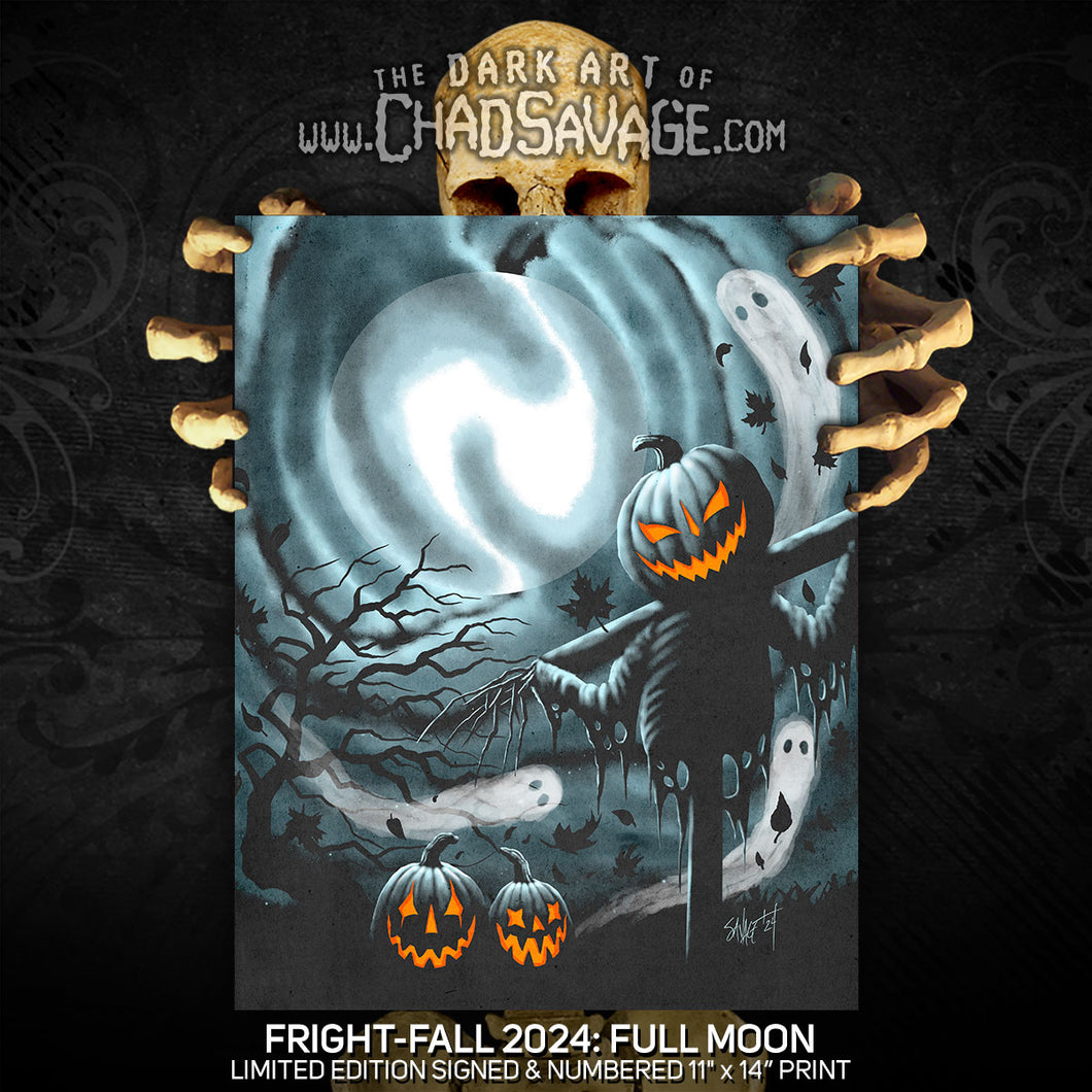 FrightFall2024: FULL MOON Art Print