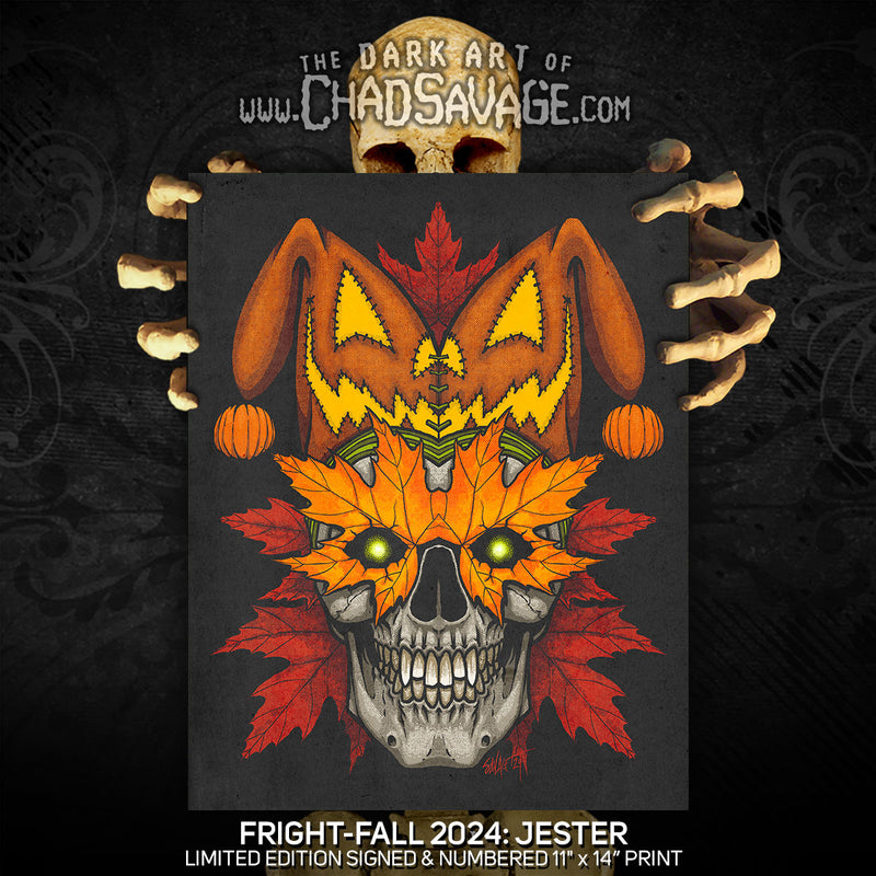 FrightFall2024: JESTER Art Print – Shop Sinister: Dark Art