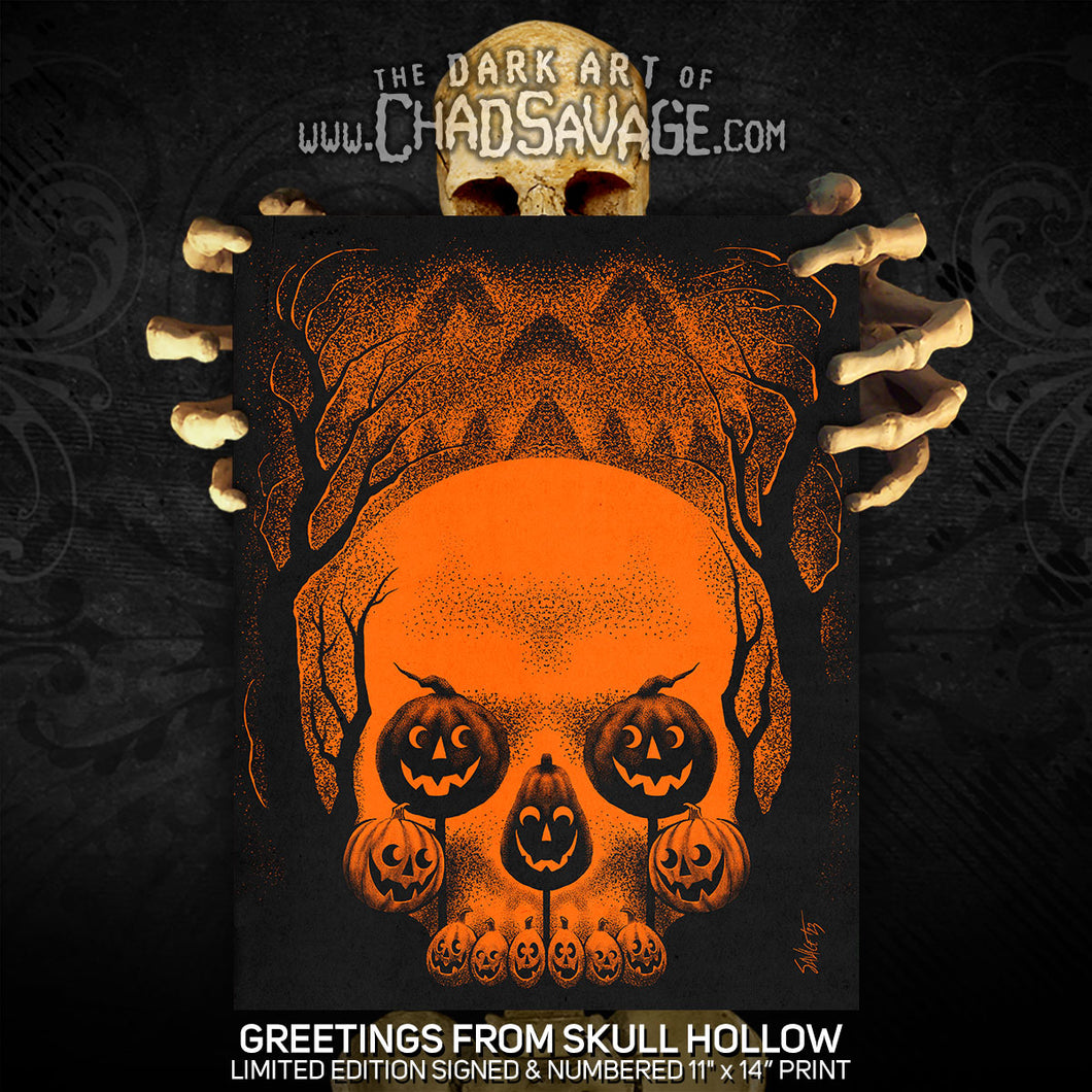 Greetings from Skull Hollow Art Print