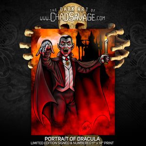 Portrait of Dracula Art Print