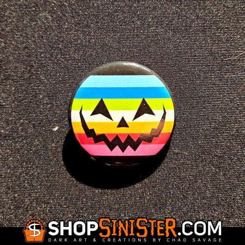 Queer Pride Pumpkin Button