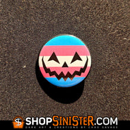 Trans Pride Pumpkin Button