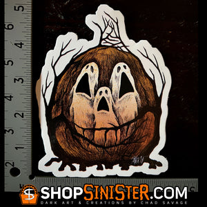 Halloween Spirits Die Cut LARGE Vinyl Sticker