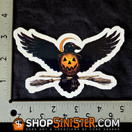 Halloween Eagle Die Cut LARGE Vinyl Sticker