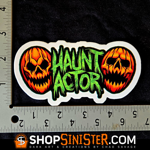 Haunt Actor Die Cut LARGE Vinyl Sticker