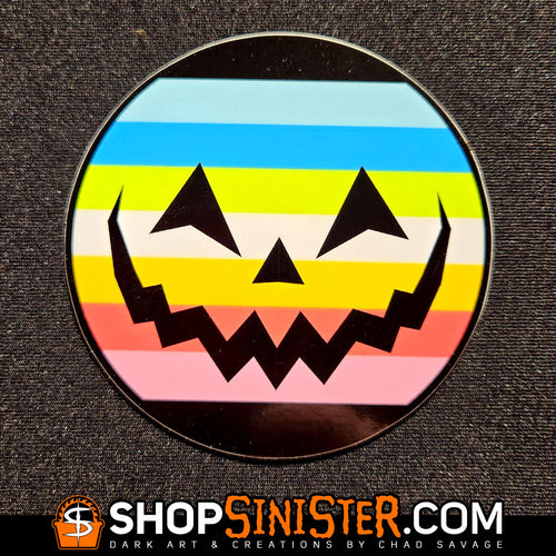 Queer Pride Pumpkin Vinyl Sticker