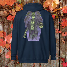 Portrait of Frankenstein's Monster Unisex heavy blend zip hoodie