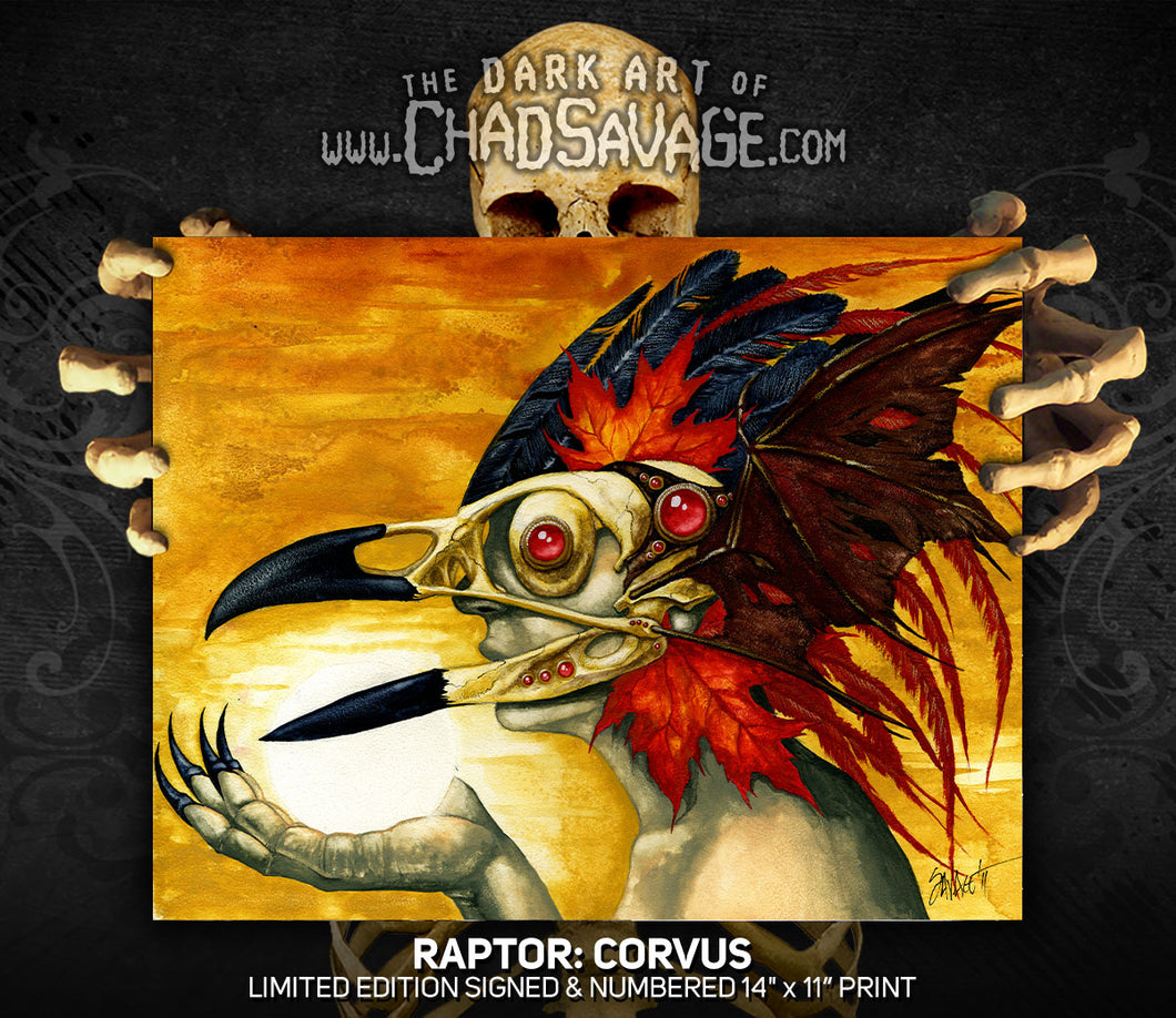 Raptor: Corvus Art Print