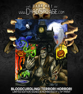 Bloodcurdling! Terror! Horror! Art Print