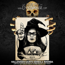Halloween Saints Series 2: Rhonda Art Print (Color and Black & White)