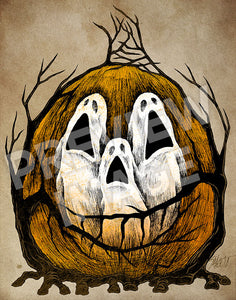 Halloween Spirits Art Print