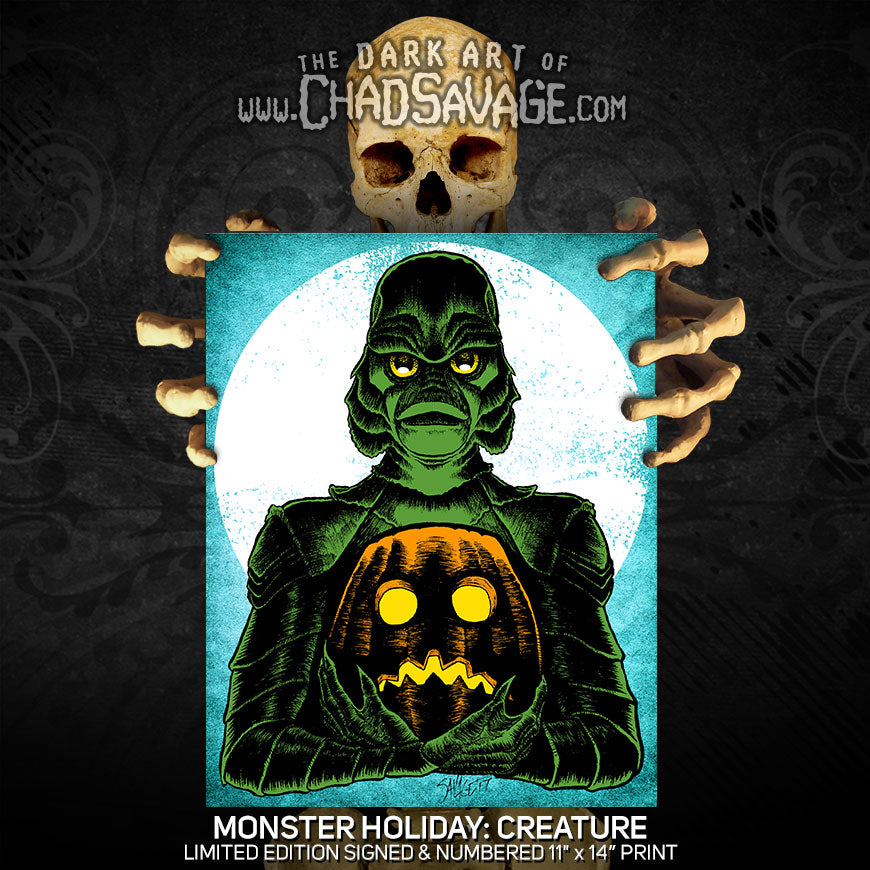 Monster Holiday: Creature Art Print