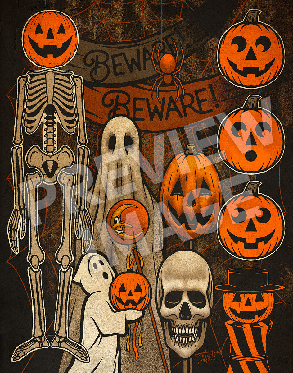 The Hallowindow Art Print – Shop Sinister: Dark Art & Creations by Chad ...