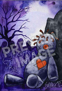 Graveyard Baby Art Print
