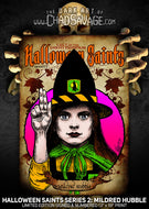 Halloween Saints Series 2: Mildred Hubble Art Print (Color and Black & White)