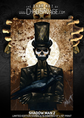 Shadow Man 2 Art Print