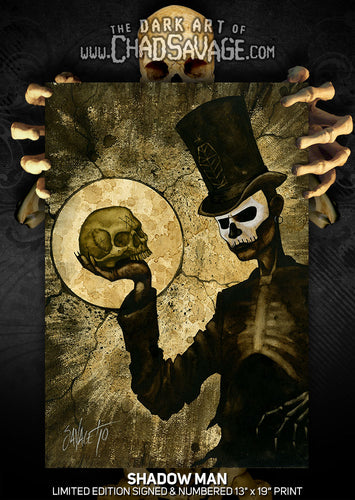 Shadow Man Art Print
