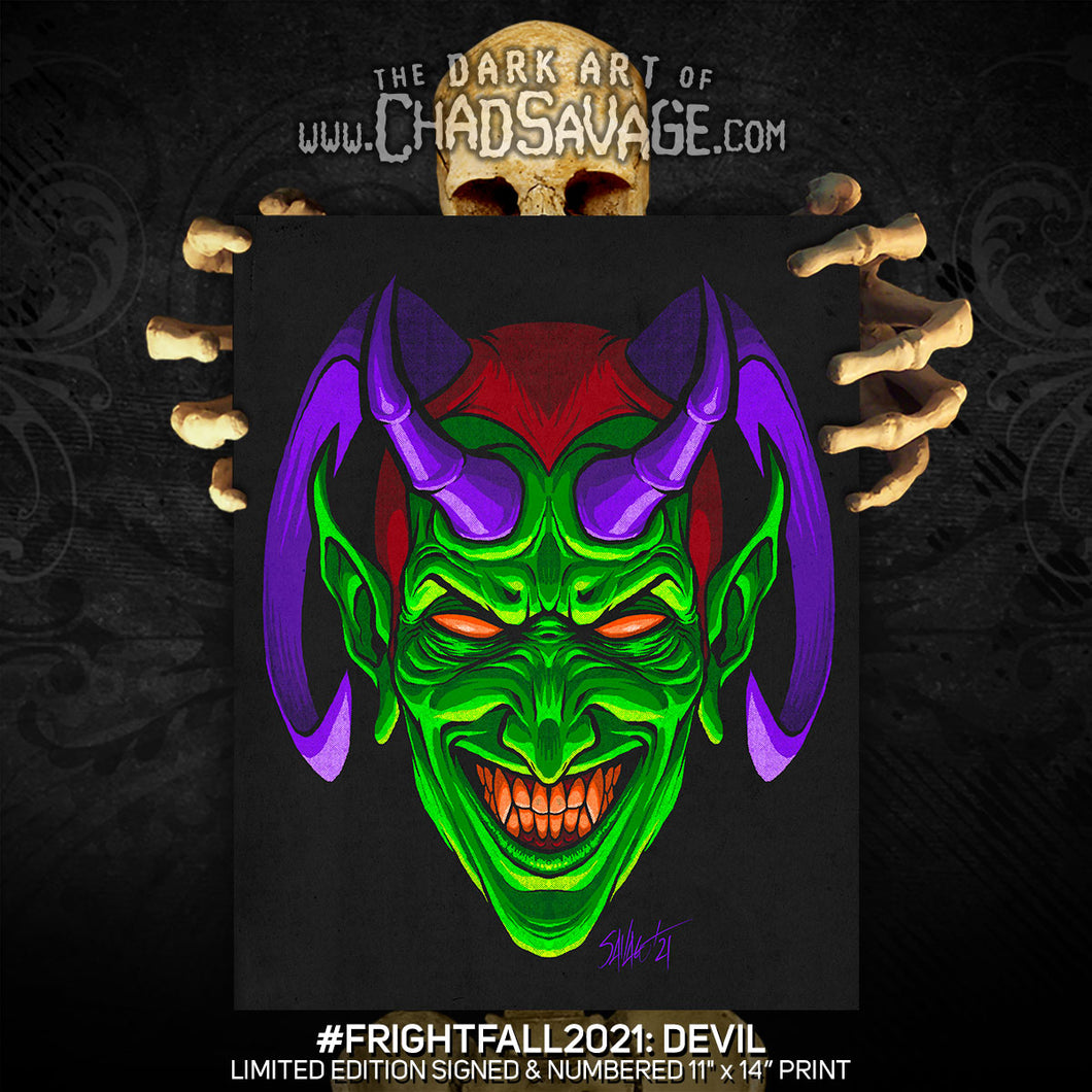 FrightFall2021: DEVIL Art Print