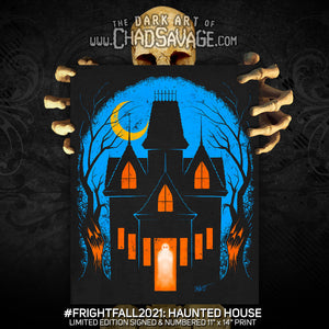 FrightFall2021: HAUNTED HOUSE Art Print