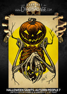Autumn People 7: Pumpkin Art Print