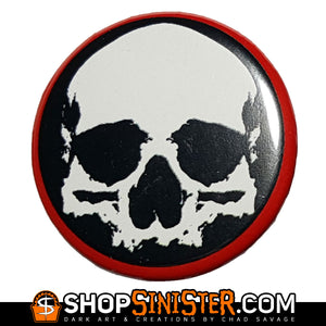 Set of 3 Skull Circle Buttons