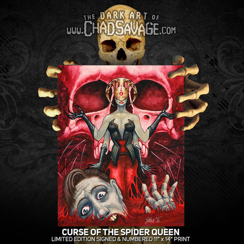 Curse of the Spider Queen Art Print