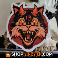 #FrightFall2021 Bad Luck Die Cut LARGE Vinyl Sticker
