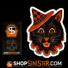 #FrightFall2021 Black Cat Die Cut LARGE Vinyl Sticker