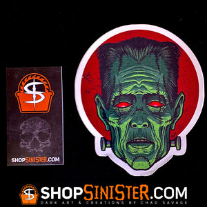 #FrightFall2021 Frankenstein Die Cut LARGE Vinyl Sticker