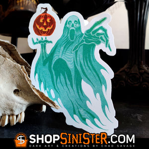 #FrightFall2021 Ghost Die Cut LARGE Vinyl Sticker