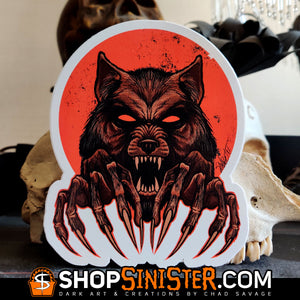 #FrightFall2021 Werewolf Die Cut LARGE Vinyl Sticker