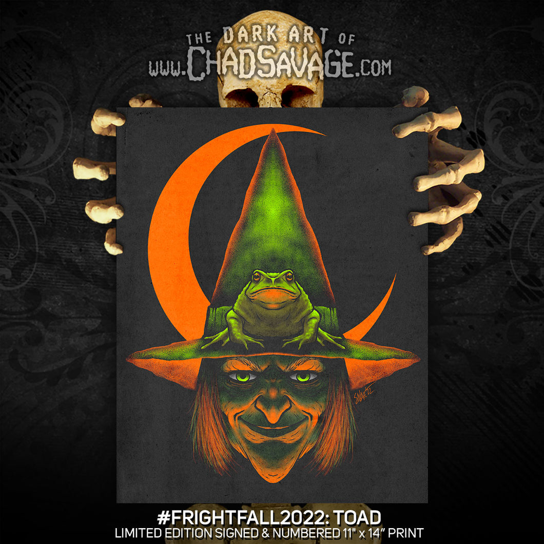 Chad Toad FrightFall2022: TOAD Art Print – Shop Sinister: Dark Art & Creations by ...