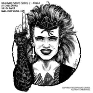 Halloween Saints Series 2: Angela Original Ink Art