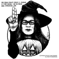 Halloween Saints Series 2: Rhonda Original Ink Art