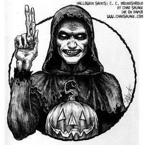 Halloween Saints: Moundshroud Original Ink Art
