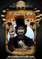 Halloween Saints: Mr. Dark Art Print (Color and Black & White)