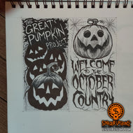 Great Pumpkin Project Tag Original Drawing