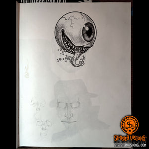 Hungry Eyeball Original Drawing