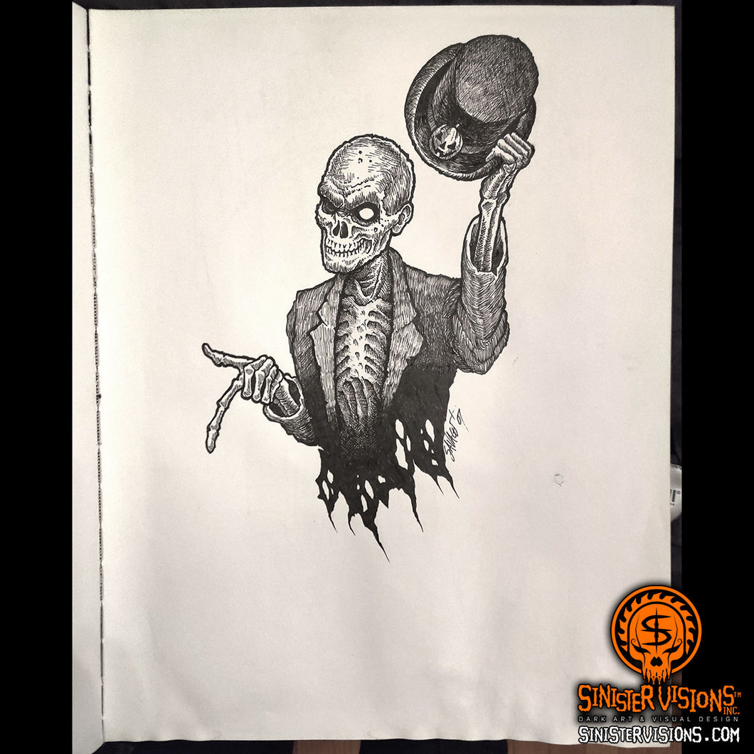 Zombie Ringmaster Original Drawing