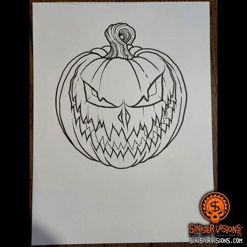 Jack O' Lantern Original Drawing