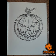 Jack O' Lantern Original Ink Drawing