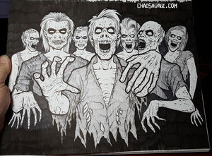 The MHC Zombie Horde Original Drawing